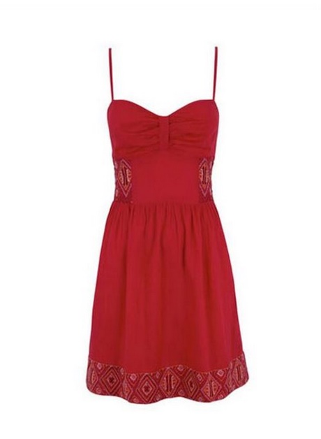 vestido-rojo-informal-99_12 Ежедневна червена рокля