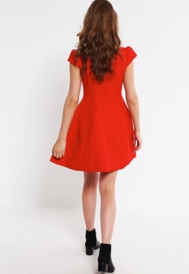 vestido-rojo-informal-99_16 Ежедневна червена рокля