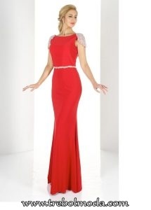 vestido-rojo-largo-encaje-03_12 Червена дълга дантелена рокля