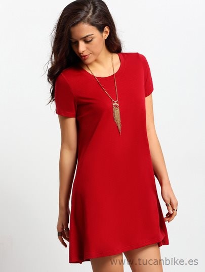 vestido-rojo-manga-corta-44_13 Червена рокля с къс ръкав