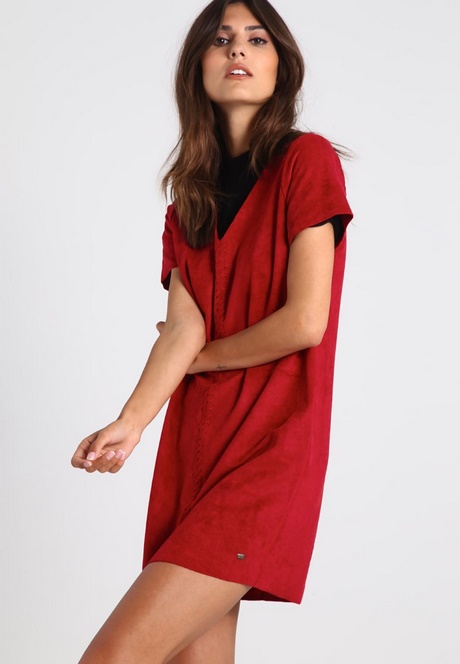 vestido-rojo-manga-corta-44_15 Червена рокля с къс ръкав