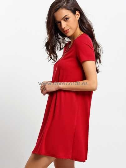 vestido-rojo-manga-corta-44_3 Червена рокля с къс ръкав