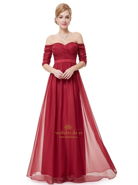 vestido-rojo-media-manga-25_15 Червена рокля с къс ръкав