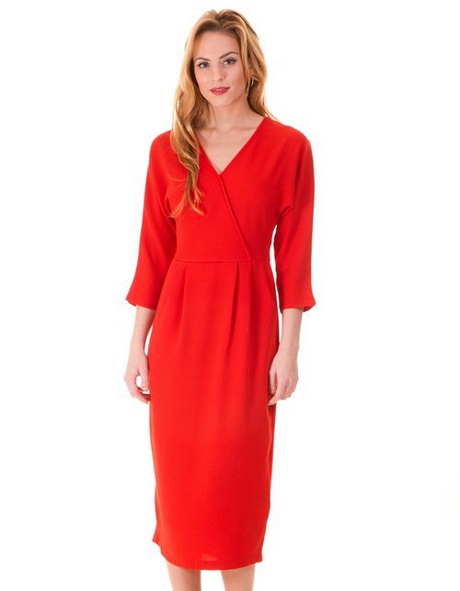 vestido-rojo-media-pierna-11_20 Червена рокля със средна дължина