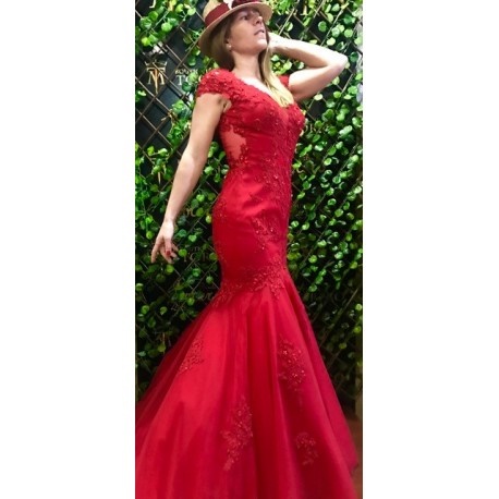 vestido-rojo-pedreria-27_18 Червена рокля с кристали