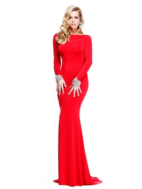 vestido-rojo-una-manga-69 Червена рокля с един ръкав