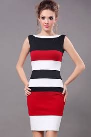 vestido-rojo-y-blanco-95 Червена и бяла рокля