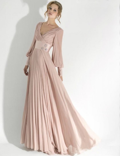 vestido-rosa-palo-manga-larga-03_10 Розова рокля с дълъг ръкав