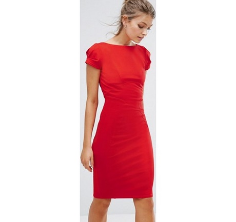 vestido-tubo-rojo-86_14 Червена рокля-молив