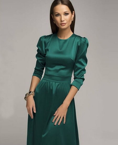 vestido-verde-manga-larga-21_18 Зелена рокля с дълъг ръкав