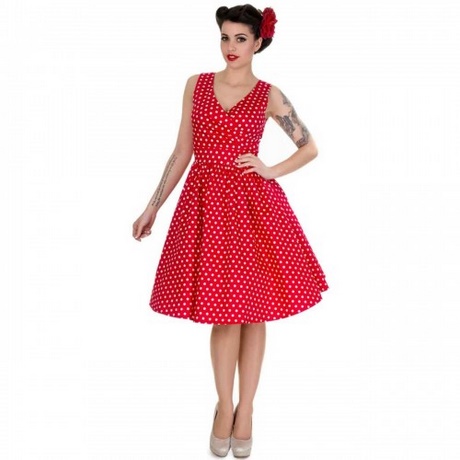 vestido-vintage-rojo-57_11 Червена реколта рокля
