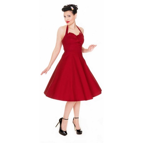 vestido-vintage-rojo-57_13 Червена реколта рокля