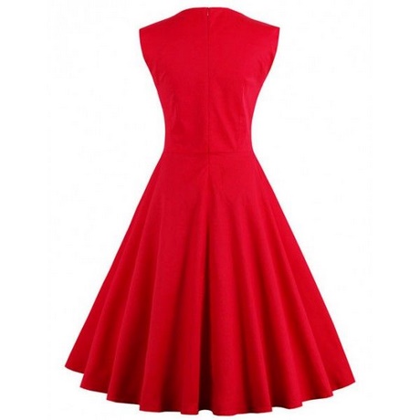 vestido-vintage-rojo-57_14 Червена реколта рокля