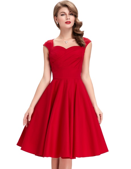 vestido-vintage-rojo-57_5 Червена реколта рокля