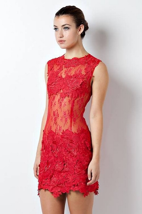 vestidos-cortos-rojos-de-encaje-22_11 Червени дантелени къси рокли
