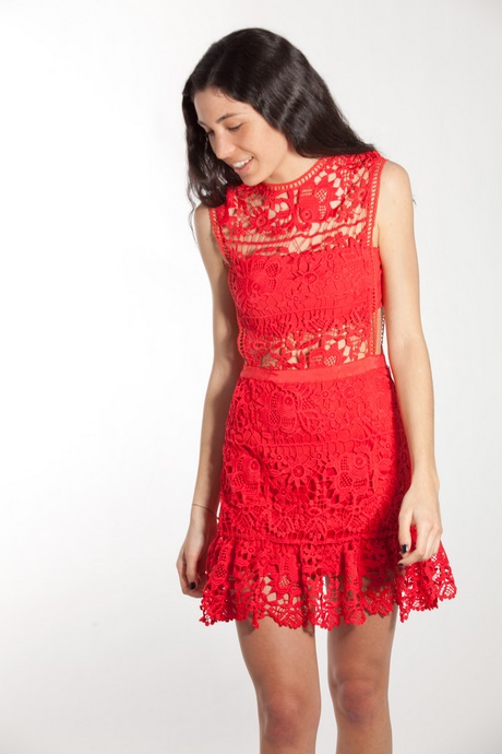 vestidos-cortos-rojos-de-encaje-22_14 Червени дантелени къси рокли