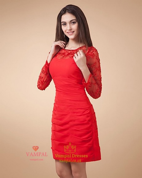 vestidos-de-color-rojo-cortos-32 Къси червени рокли