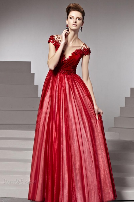 vestidos-de-fiesta-de-encaje-rojo-69_2 Червени дантелени рокли за бала