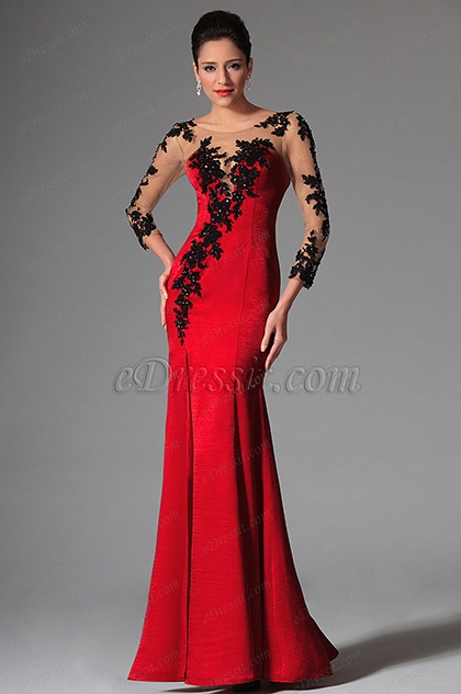 vestidos-de-fiesta-de-encaje-rojo-69_6 Червени дантелени рокли за бала