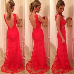 vestidos-largos-de-encaje-rojo-26_12 Червени дантелени дълги рокли