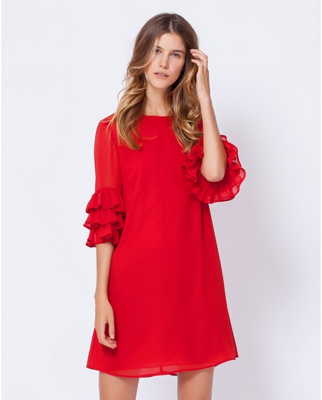 vestidos-rojos-con-manga-65_12 Червени рокли с ръкави