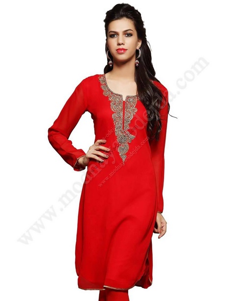 vestidos-rojos-con-manga-65_18 Червени рокли с ръкави