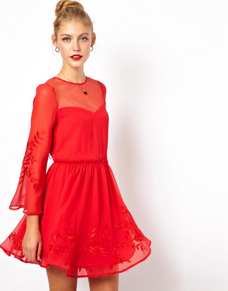 vestidos-rojos-cortos-de-dia-18_16 Къси червени рокли dia