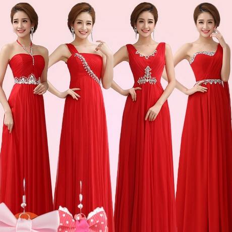 Дълги червени рокли за дами