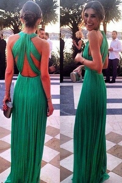Дълги зелени рокли