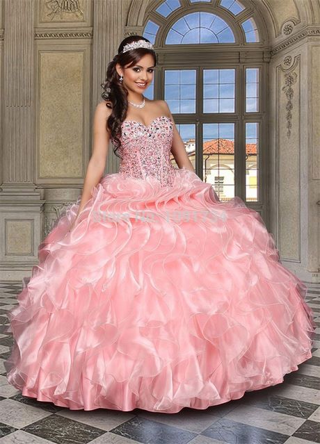 Розова рокля quinceanera