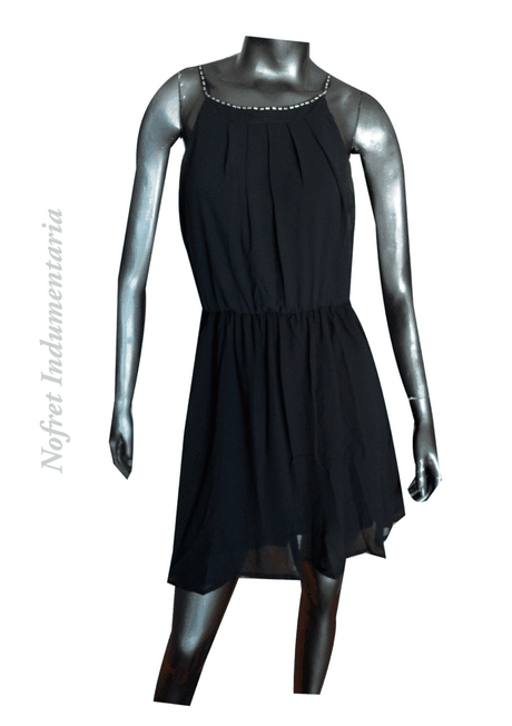 vestido-negro-gasa-49 Черна шифонна рокля