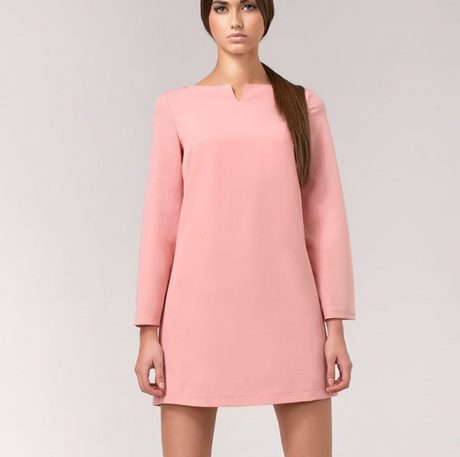 vestido-rosa-manga-larga-52_12 Розова рокля с дълъг ръкав