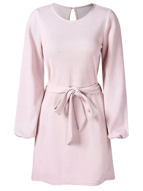 vestido-rosa-manga-larga-52_15 Розова рокля с дълъг ръкав