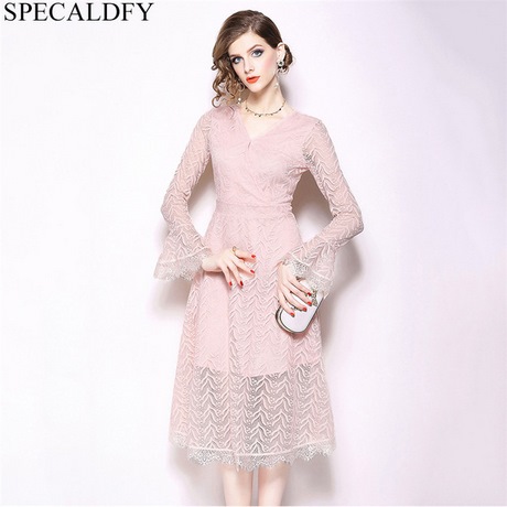 vestido-rosa-manga-larga-52_4 Розова рокля с дълъг ръкав