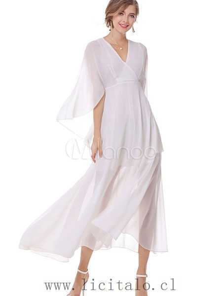 vestidos-blancos-sencillos-largos-46_18 Дълги прости бели рокли