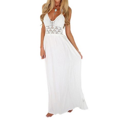 vestidos-largos-blancos-de-verano-43_20 Летни бели дълги рокли