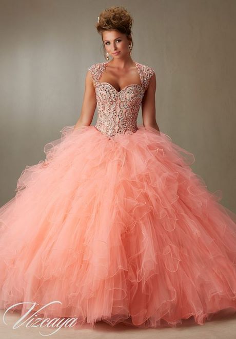 vestidos-de-xv-anos-color-coral-18_15 Рокли xv години коралов цвят