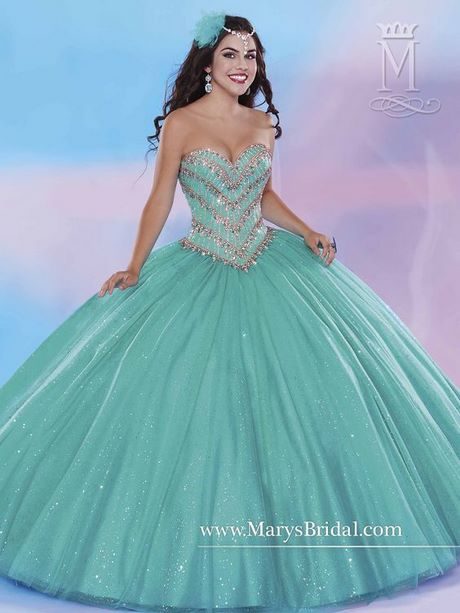 vestidos-de-xv-anos-color-menta-54_18 Рокли XV години ментов цвят