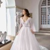 Снимки на сватбени рокли 2022 За Пълнички