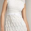 Плетена бяла рокля