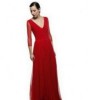 Жена в червена рокля