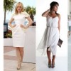 Какви обувки да носите с къса бяла рокля