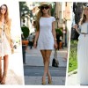 Къса бяла рокля