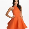 Оранжеви къси рокли