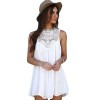 Ибиценска къса бяла рокля