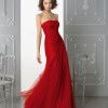 Дълга червена рокля за бала