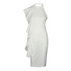 Бяла рокля с къдрици